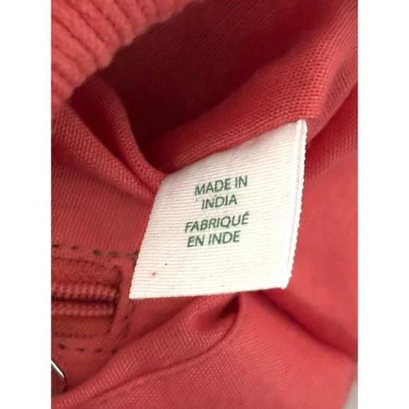 Sigrid Olsen Handcrafted Coral Crochet Tote Wooden Handles Resort Bag Lined NWT - Picture 16 of 16